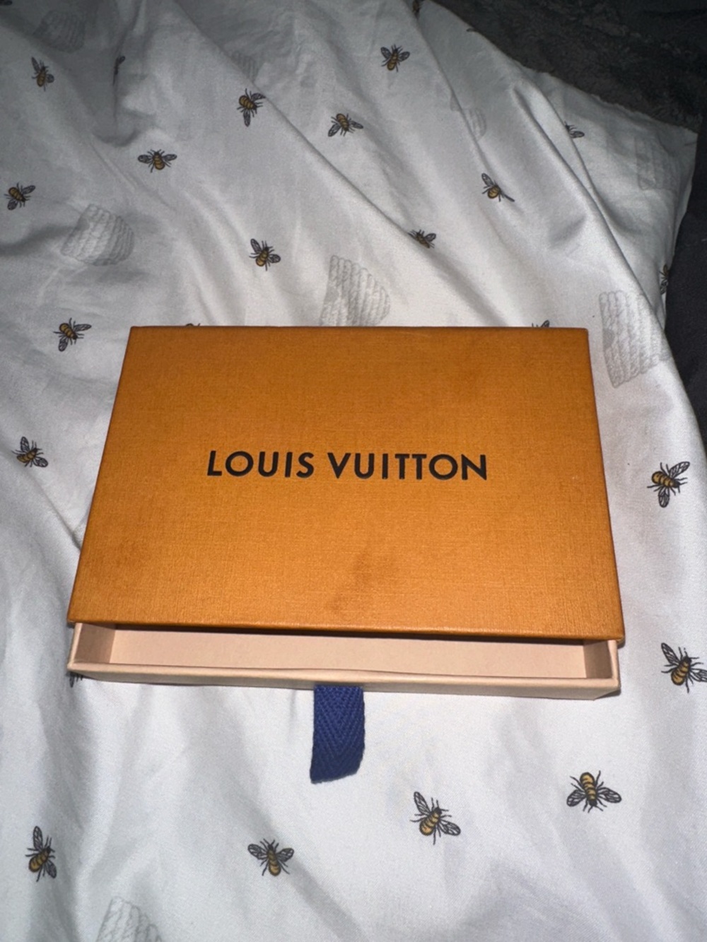 Louis Vuitton Orange Box with Navy Pull-Tab